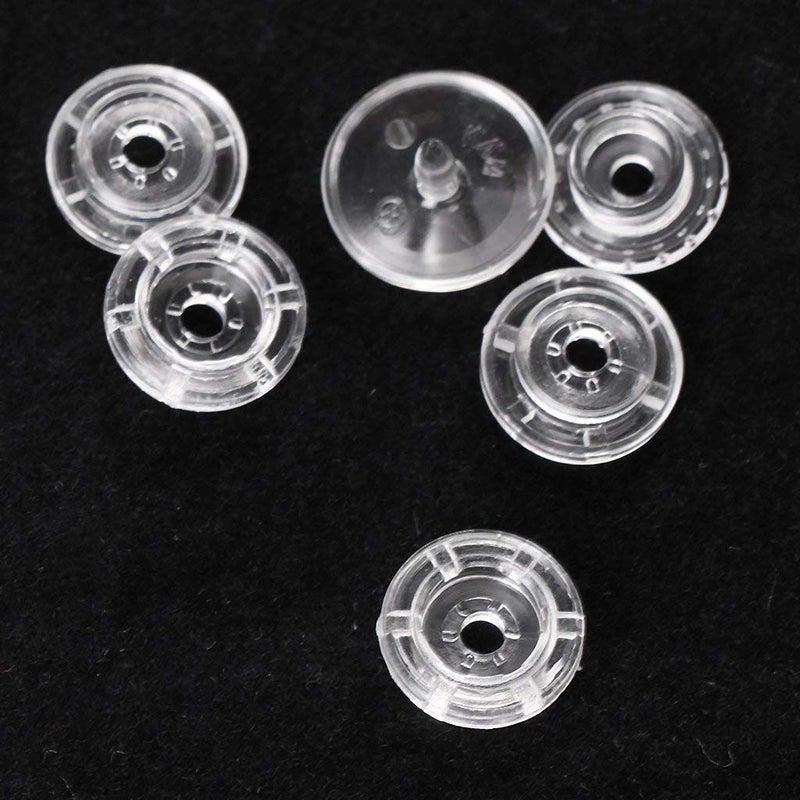 BetterJonny 200 Sets Clear Snaps for KAM, Size 20 T5 Resin Plastic Snaps Buttons Fasteners - Image 3